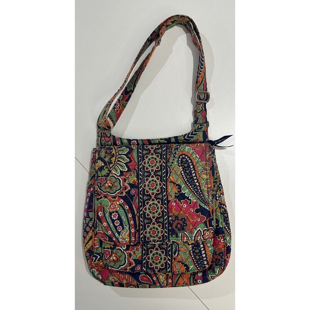 Vera Bradley Venetian Paisley, Retired (2013) Hipster Crossbody Bag 11 X 11